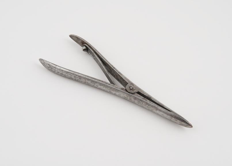 Spring forceps, steel, 19th century