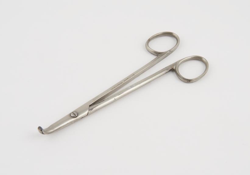 Forceps(?), plated steel, by Leeds Surgical Supply Ltd