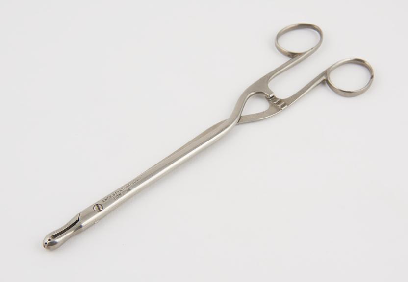 Forceps, steel, nickel plated, by S