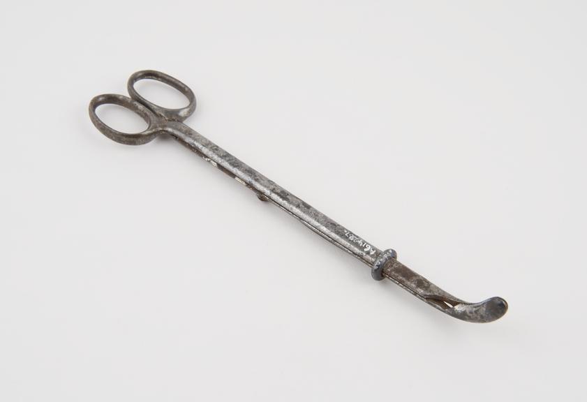 Clamp forceps, steel, 19th century