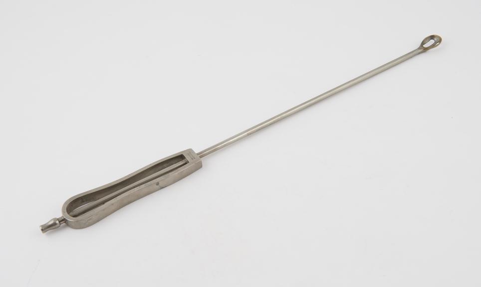 Curette, flushing, steel, by Fannin of Dublin, late 19th century