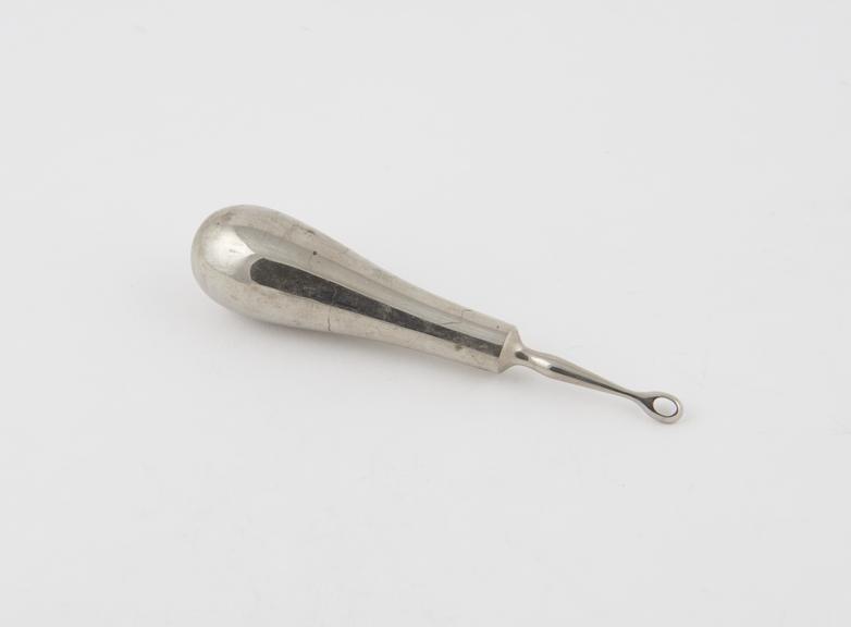 Curette, nickel plated, probably German, 1901-1925