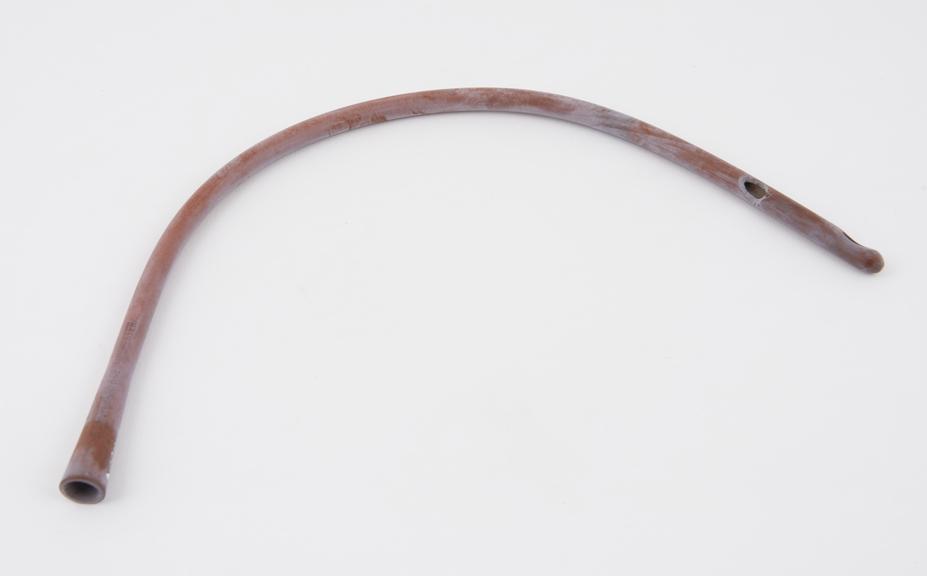 Rubber oesophageal tube, possibly a modified catheter, by W.S