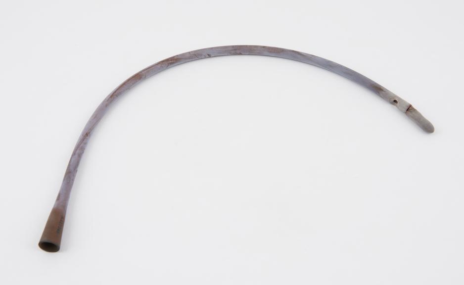 Rubber oesophageal tube, possibly a modified catheter