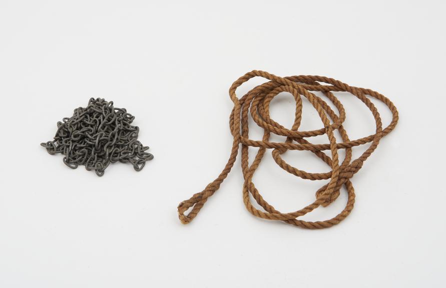 Chain and cord from lantern clock