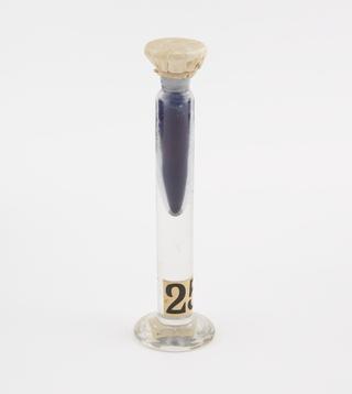 Glass jar containing Aniline Blue
