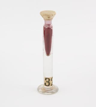 Glass jar containing eosine