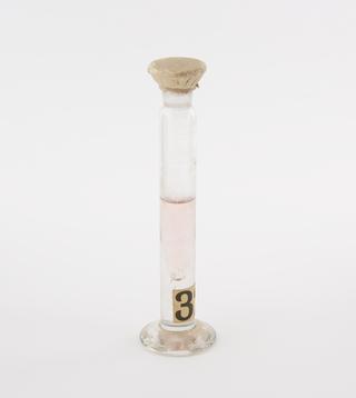 Glass jar containing eosine