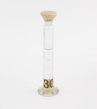 Glass jar containing methylene iodide