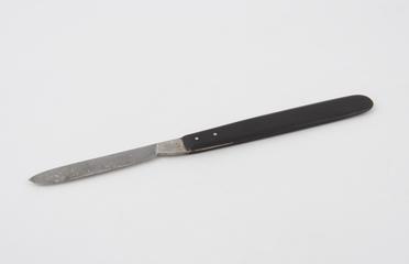 Scalpel, steel and ebony