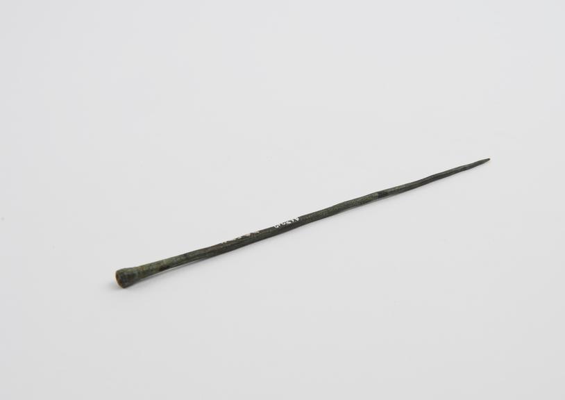 Pin, bronze, Roman, found at Peronne, from Hamonic collection