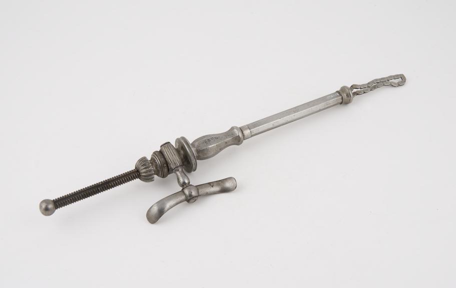 Ecraseur, metal, by Luer of Paris, second half 19th century