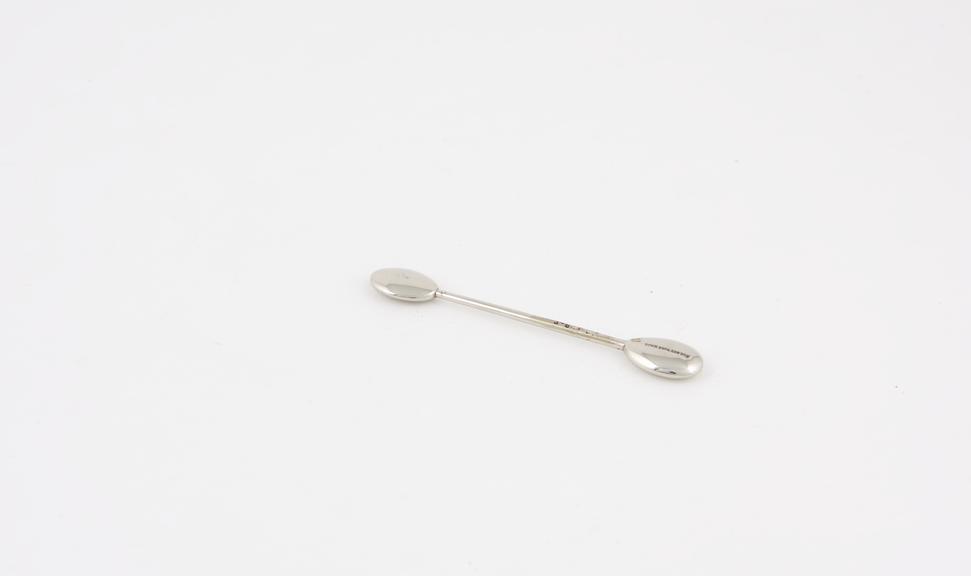 Pedicle pin, guarded, steel, nickel-plated, by Down, of London