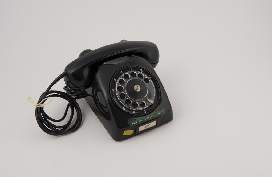 Telephone handset, dial, black, model Dialog 2/DLG 0111/57/01