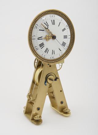 Clock with train remontoire