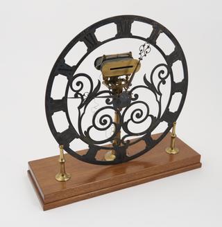 Skeleton companion clock by Wheatstone, 1860-1940