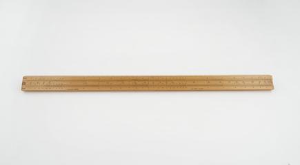 Ruler for tacheometer, British, 1885-1895