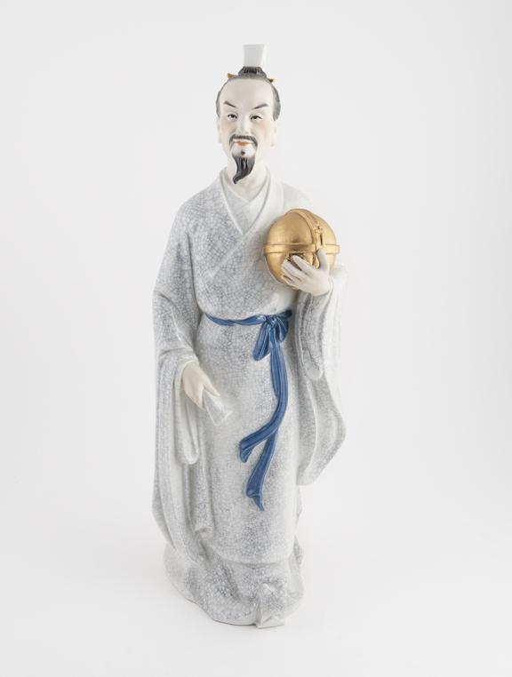 Porcelain figure of Chang Heng (78-139AD) 50cm high