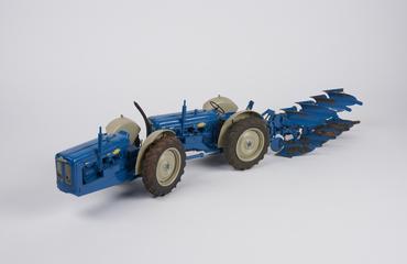 1:12 scale model of 4-furrow reversible plough