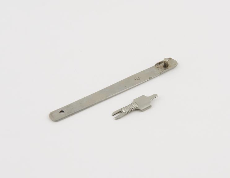 Part of a surgical instrument, nickel plated brass