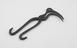 'curlew'-shaped forceps, steel, Indian