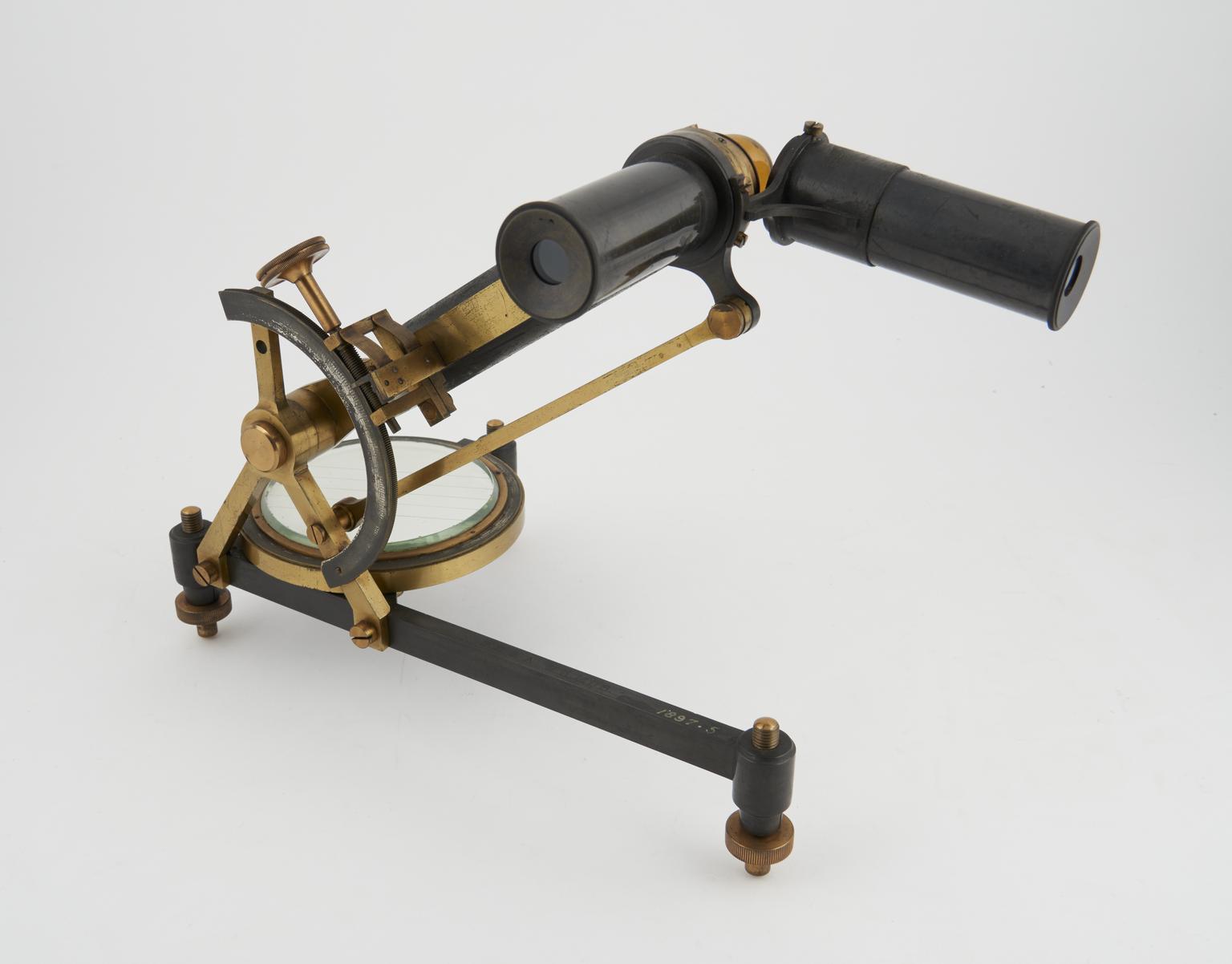 Clinograph clinometer, British, 1883