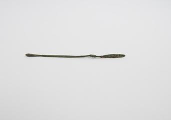 Combined spatula and olive ended probe