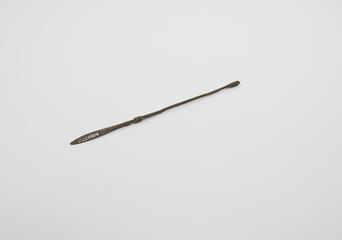 Combined spatula and olive ended probe