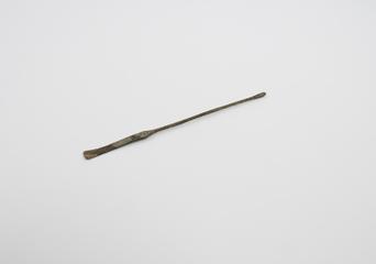 Combined spatula and olive ended probe