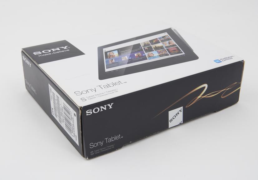 Original packing for the Sony tablet computer, 'Tablet S'