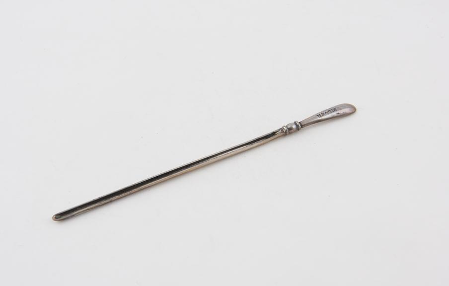 Director and scoop, silver, British, second half 19th century