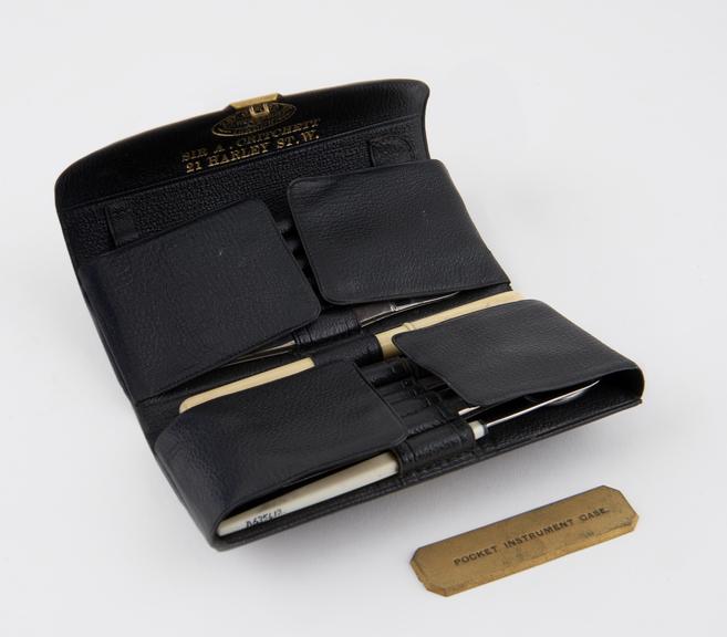 Pocket instrument case (Sir J. Anderson Critchett)