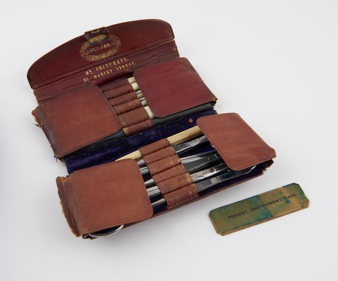 Pocket instrument case (Sir J. Anderson Critchett)