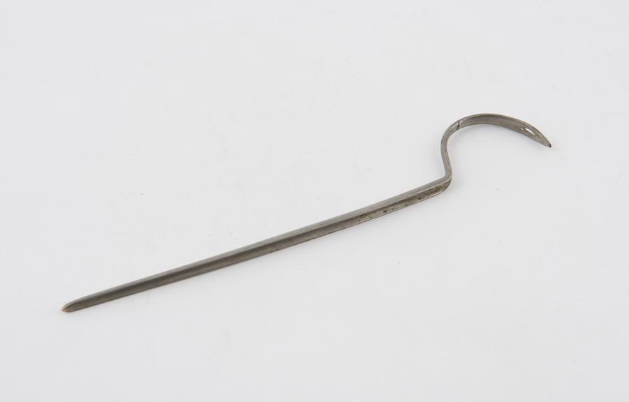Director and aneurism needle, steel, 19th century
