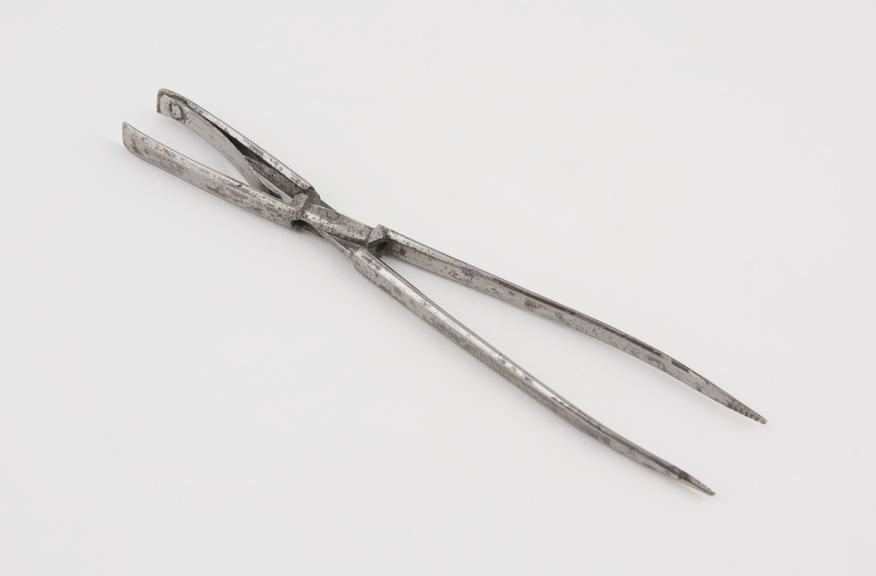 Forceps, steel, spring-action, 1750-1850