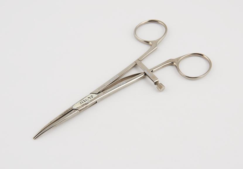 Cushing's vessel clip forceps, nickel plated steel, French