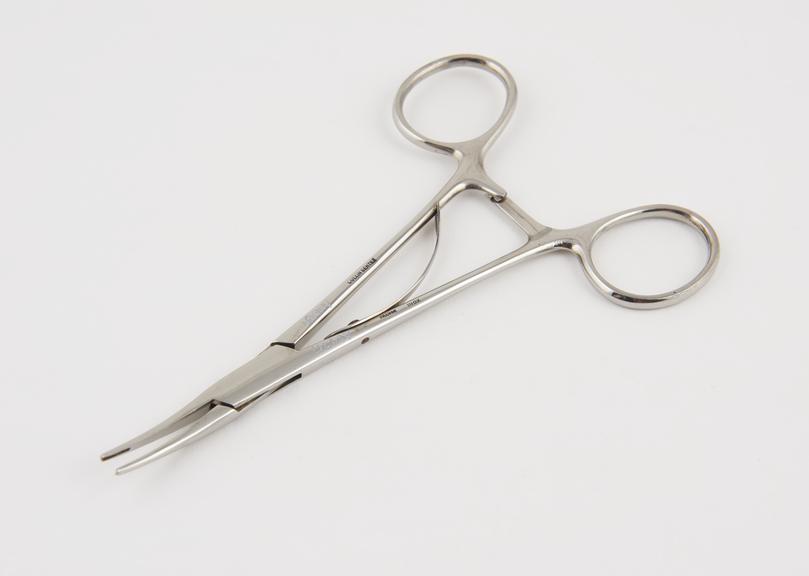 Cushing's vessel clip forceps, stainless steel