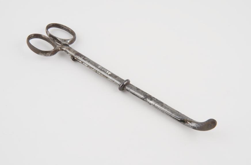 Clamp forceps, steel, 19th century