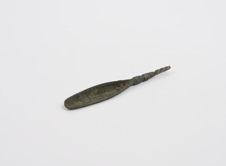 Scoop, bronze, incomplete, Roman, 199BC-500AD