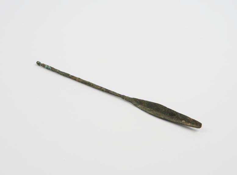 Combined scoop and probe, bronze, Roman, found in London