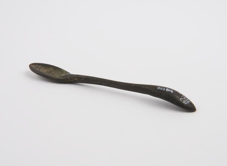 Tongue depressor, bronze, Roman, from Sforza collection