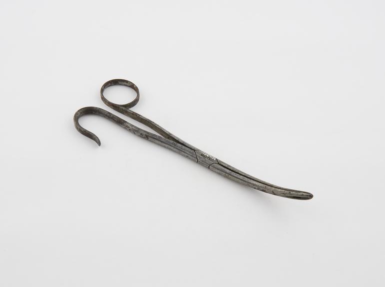 Polypus forceps, steel, by Laundy of London, 1783-1843