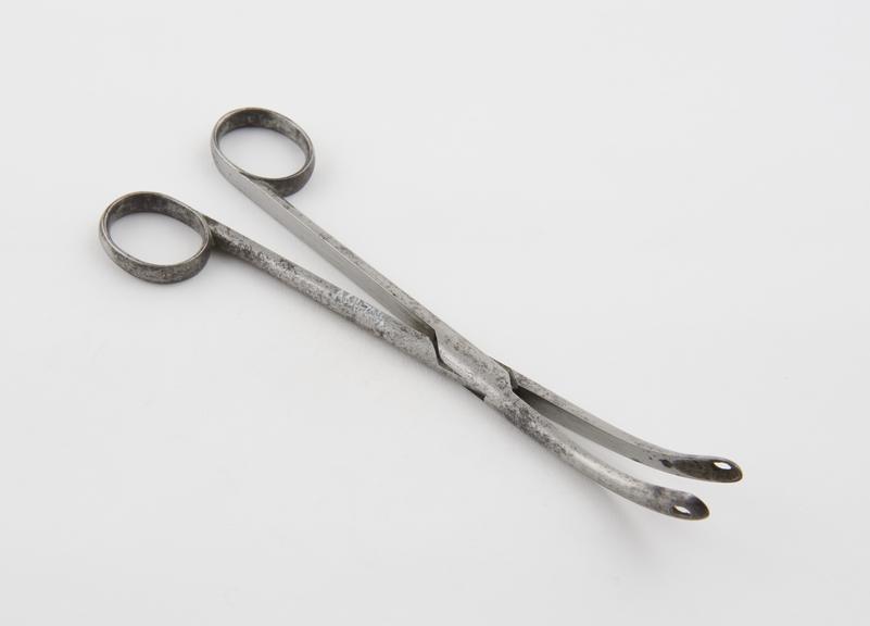 Polypus forceps, steel, 19th century