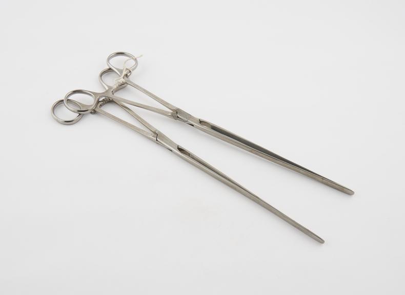 Two Mayo-Robson gastro-enterostomy clamps, by Charles F