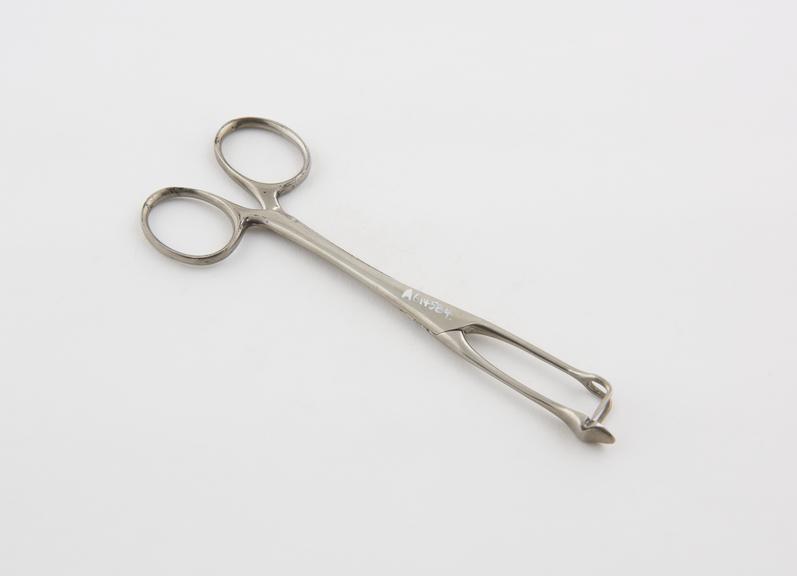 Berger's tongue forceps, steel, nickel-plated