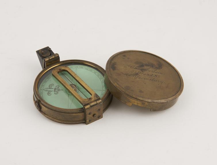 Prismatic magnetic compass by James Bradley Chamberlain