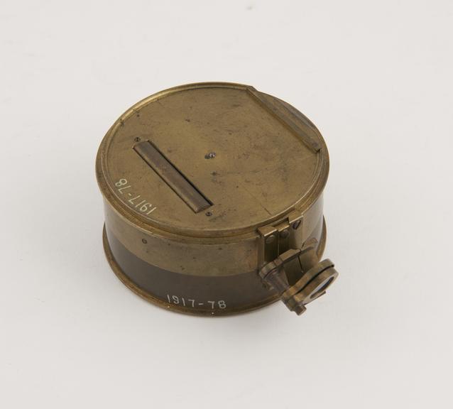 Prismatic compass with clinometer attachment, by William Cary