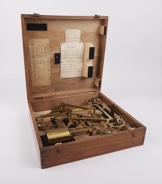 Wooden box containing Amsler's integraph