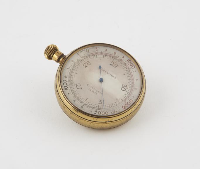 Motor aneroid (barometer) in watch case