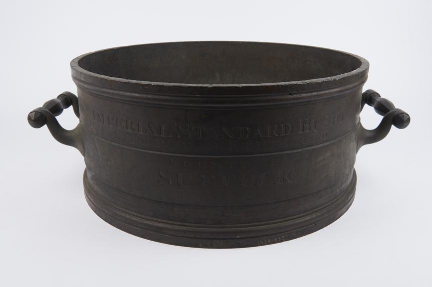 Bronze Bushel measure, engraved:- Imperial Standard Bushel